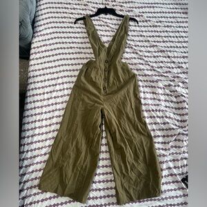 Sienna Sky Utility Chic Green Overall Jumpsuit, Size S